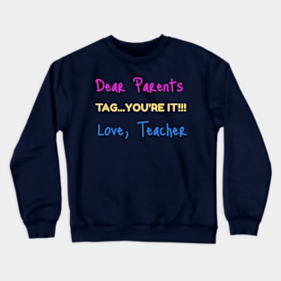 Love, Teacher Crewneck Sweatshirt